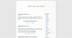 Desktop Screenshot of donodaverdade.com.br
