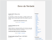 Tablet Screenshot of donodaverdade.com.br